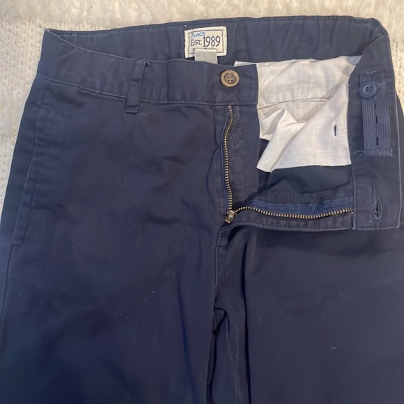 Place chino pants 100% cotton navy blue boys 12 slim - Picture 5 of 12